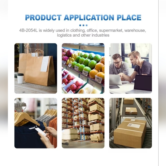 Micmi Shipping Label USB Direct Thermal Barcode Direct Printer 4"x6" 4B-2054L - Picture 5 of 7